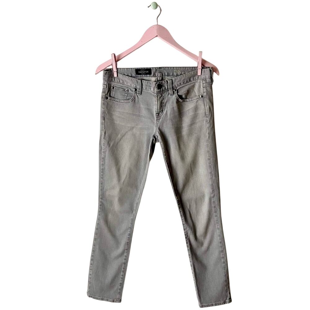 J. Crew Gray Toothpick Ankle Jeans